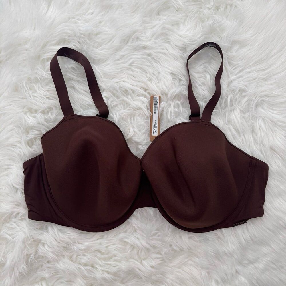 Skims Weightless Demi Bra Cocoa Size 46DD